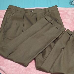 Santorelli Two-Tone Brown and White Pants